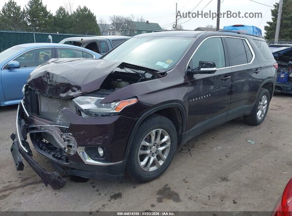 1GNEVGKW2LJ313106 2020 CHEVROLET TRAVERSE Maroon Przód lewy