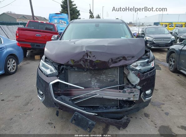 1GNEVGKW2LJ313106 2020 CHEVROLET TRAVERSE Maroon Widok zestawu wskaźników