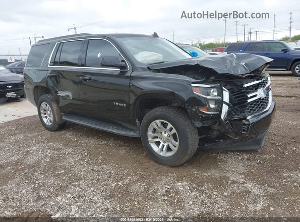 1GNSCBKC0JR120808 2018 CHEVROLET TAHOE Черный Передняя правая четверть