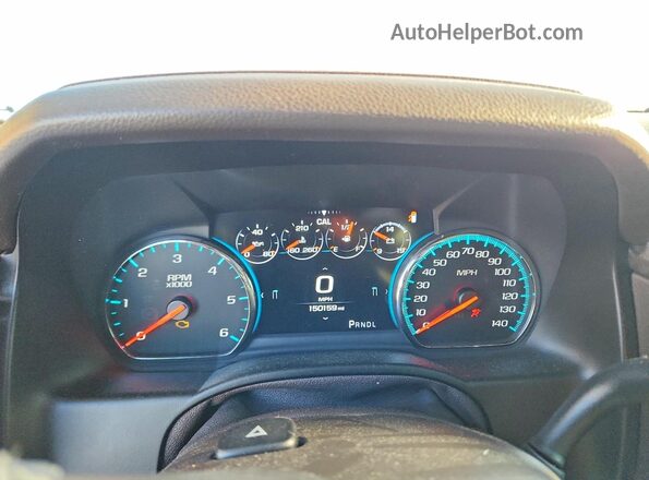 1GNSCBKC1HR355874 2017 CHEVROLET TAHOE Белый Вид щитка приборов