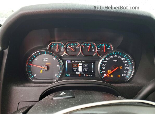 1GNSCBKC1JR159570 2018 CHEVROLET TAHOE Черный Вид щитка приборов