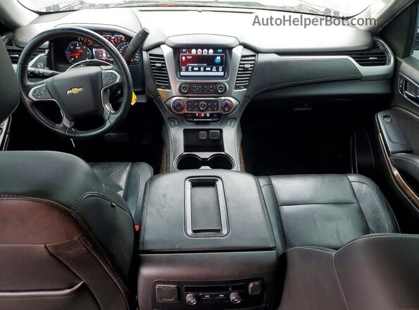 1GNSCBKC1JR159570 2018 CHEVROLET TAHOE Черный Вид панели приборов