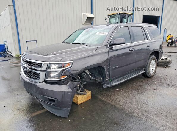 1GNSCBKC1JR159570 2018 CHEVROLET TAHOE Черный Передняя левая четверть
