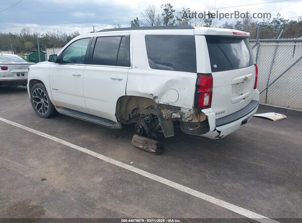 1GNSCBKC2HR255699 2017 CHEVROLET TAHOE Белый Задняя левая четверть