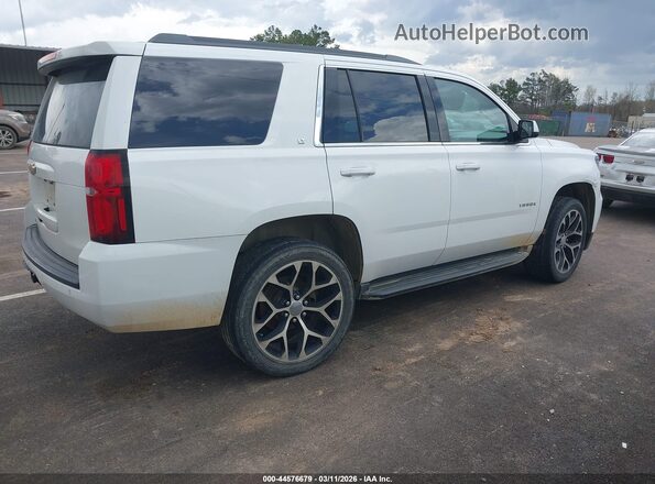 1GNSCBKC2HR255699 2017 CHEVROLET TAHOE Белый Задняя правая четверть