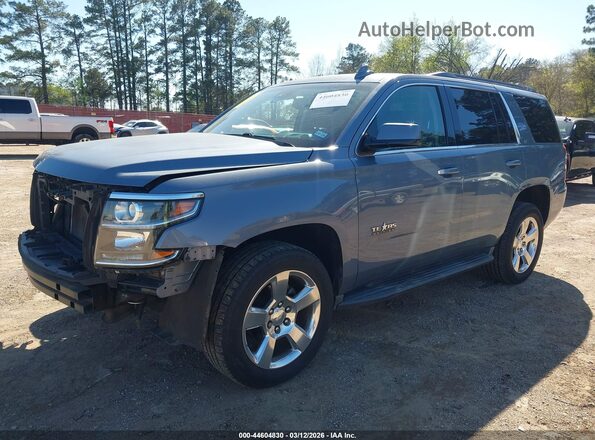 1GNSCBKC3GR468935 2016 CHEVROLET TAHOE Light Blue Передняя левая четверть