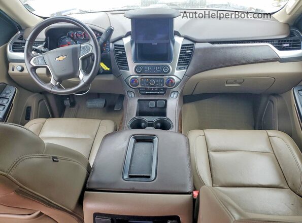 1GNSCBKC4KR285049 2019 CHEVROLET TAHOE White Widok deski rozdzielczej