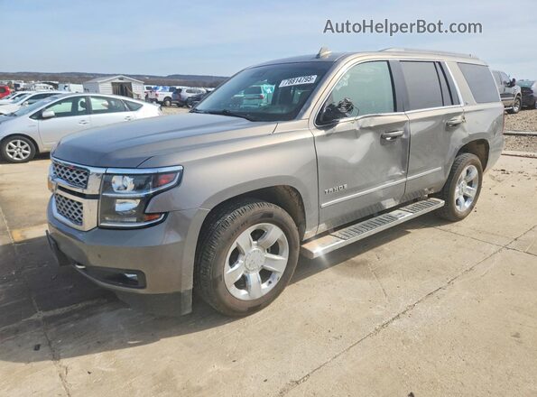 1GNSCBKC5JR282594 2018 CHEVROLET TAHOE Gray Przód lewy