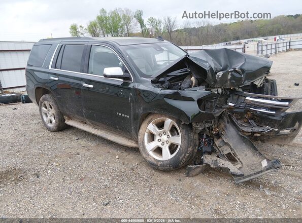 1GNSCBKC7GR282556 2016 CHEVROLET TAHOE Черный Передняя правая четверть