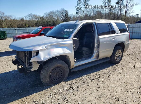 1GNSCBKC7HR166548 2017 CHEVROLET TAHOE Серебряный Передняя левая четверть