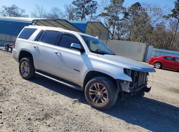 1GNSCBKC7HR166548 2017 CHEVROLET TAHOE Серебряный Передняя правая четверть