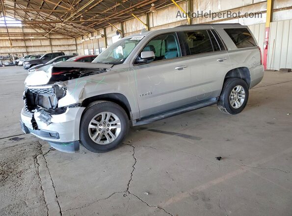 1GNSCBKC8GR299706 2016 CHEVROLET TAHOE Серебряный Передняя левая четверть