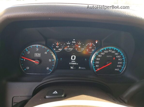 1GNSCBKC8HR343673 2017 CHEVROLET TAHOE Белый Вид щитка приборов