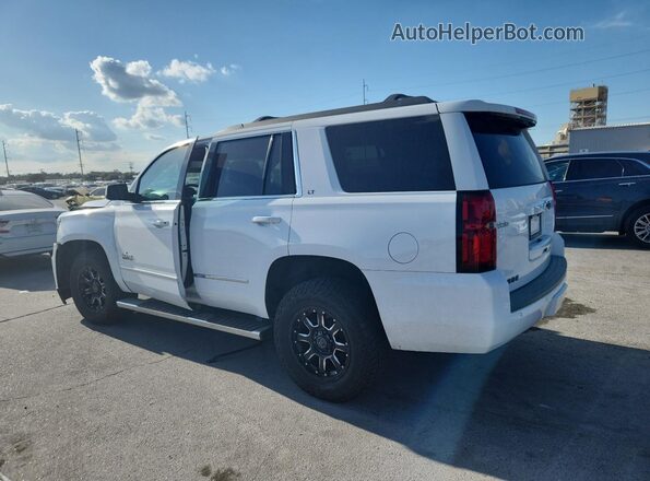 1GNSCBKCXJR395537 2018 CHEVROLET TAHOE Белый Задняя левая четверть