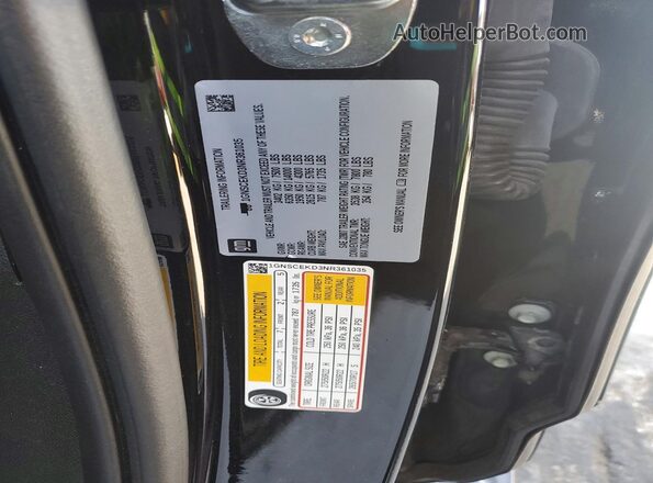 1GNSCEKD3NR361035 2022 CHEVROLET SUBURBAN Black Vista interior de 360 grados