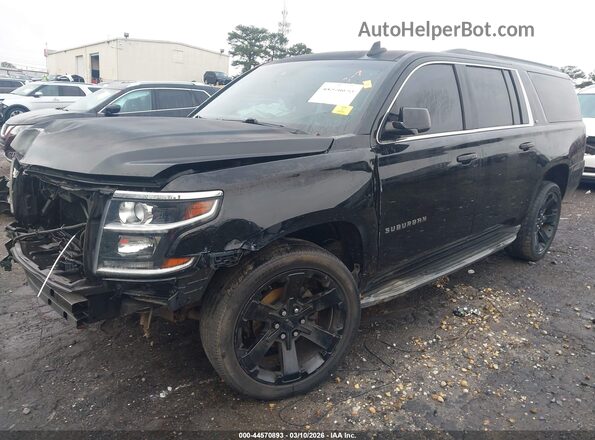 1GNSCHKC7GR417151 2016 CHEVROLET SUBURBAN Black Передня ліва чверть