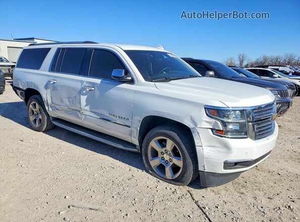 1GNSCJKC2JR201528 2018 CHEVROLET SUBURBAN White Przód prawy