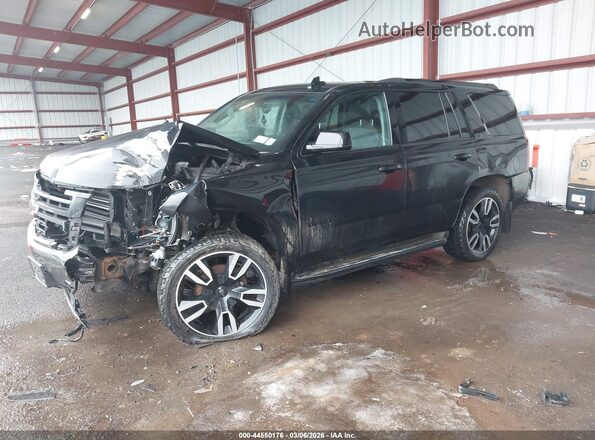 1GNSKBKC0JR151348 2018 CHEVROLET TAHOE Черный Передняя левая четверть