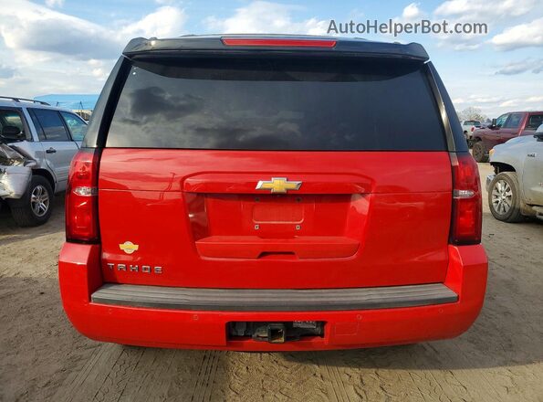 1GNSKBKC2GR330449 2016 CHEVROLET TAHOE Красный Вид сзади