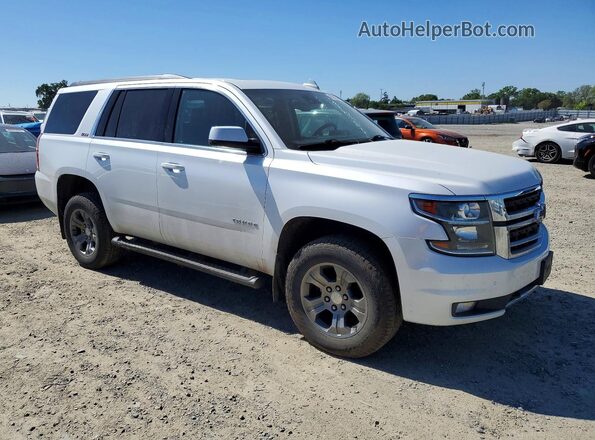 1GNSKBKC2HR190419 2017 CHEVROLET TAHOE Белый Передняя правая четверть