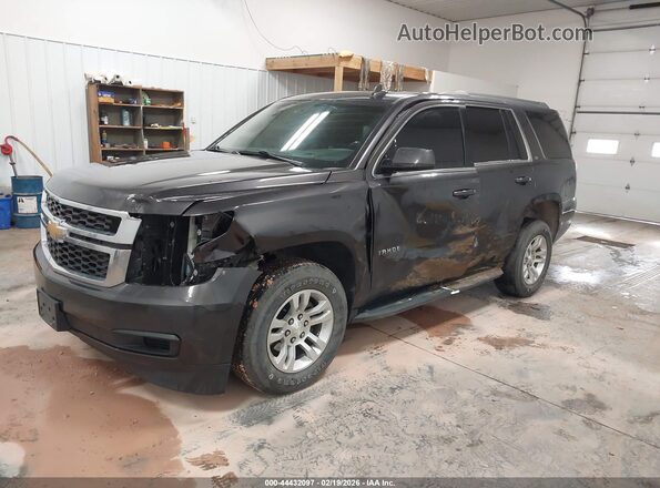 1GNSKBKC4JR107305 2018 CHEVROLET TAHOE Серый Передняя левая четверть