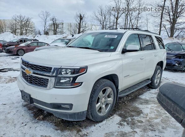 1GNSKBKC7JR336836 2018 CHEVROLET TAHOE Белый Передняя левая четверть