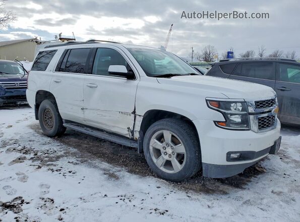 1GNSKBKC7JR336836 2018 CHEVROLET TAHOE Белый Передняя правая четверть