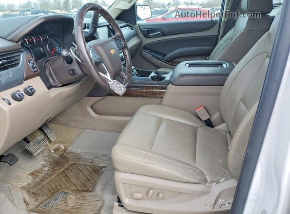 1GNSKBKC7JR336836 2018 CHEVROLET TAHOE Белый Вид салона спереди