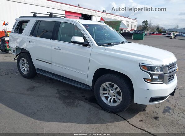 1GNSKBKC9GR209918 2016 CHEVROLET TAHOE Белый Передняя правая четверть