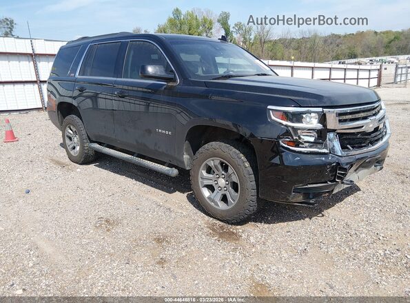 1GNSKBKC9JR351869 2018 CHEVROLET TAHOE Черный Передняя правая четверть