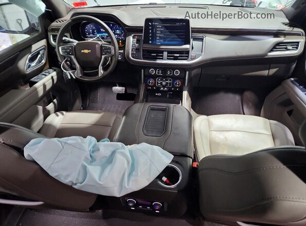 1GNSKCKT1PR513797 2023 CHEVROLET SUBURBAN Зеленый Вид панели приборов
