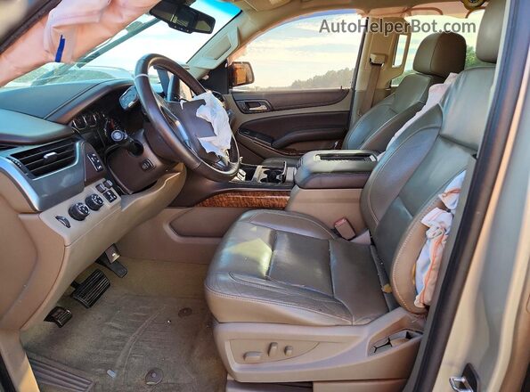 1GNSKJKC7GR455828 2016 CHEVROLET SUBURBAN Gold Vista interior delantera