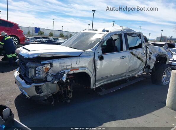 1GT49NEY2LF170042 2020 GMC SIERRA Silver Front view