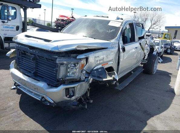 1GT49NEY2LF170042 2020 GMC SIERRA Silver Front left
