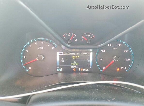1GTH6CEA7H1269722 2017 GMC CANYON Красный Вид щитка приборов