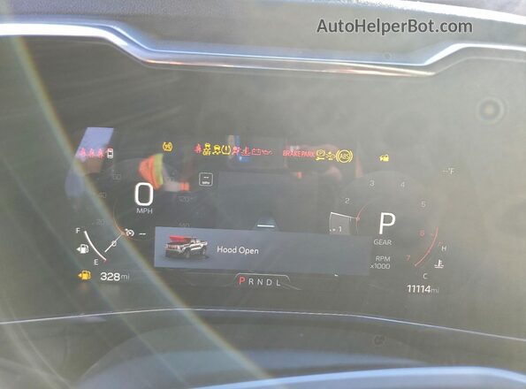 1GTP5BEK1R1187360 2024 GMC CANYON Red Widok zestawu wskaźników