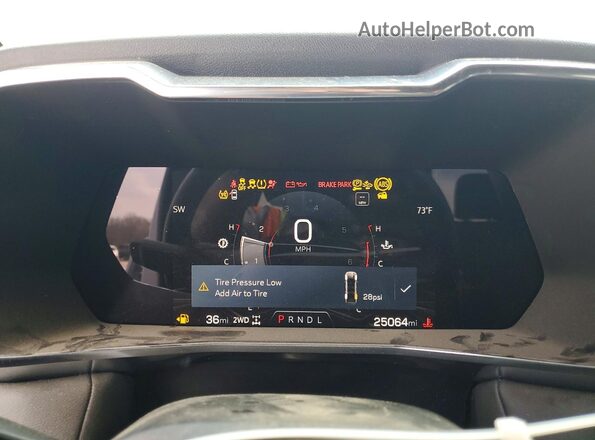 1GTP6BEK3P1254471 2023 GMC CANYON White Vista del cuadro de instrumentos