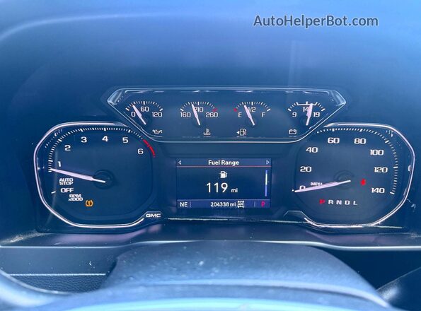 1GTP9CEK0LZ137505 2020 GMC SIERRA Черный Вид панели приборов