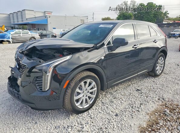 1GYAZAR49NF143808 2022 CADILLAC XT4 Черный Передняя левая четверть