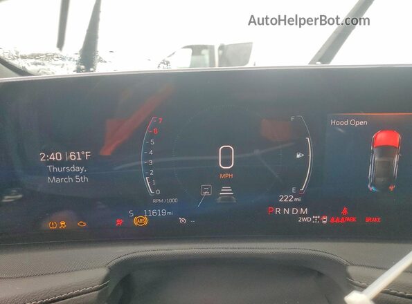 1GYFZBR44RF199057 2024 CADILLAC XT4 Черный Вид щитка приборов