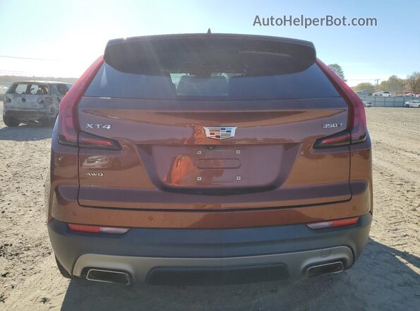 1GYFZDR48MF003724 2021 CADILLAC XT4 Orange უკანა ხედი