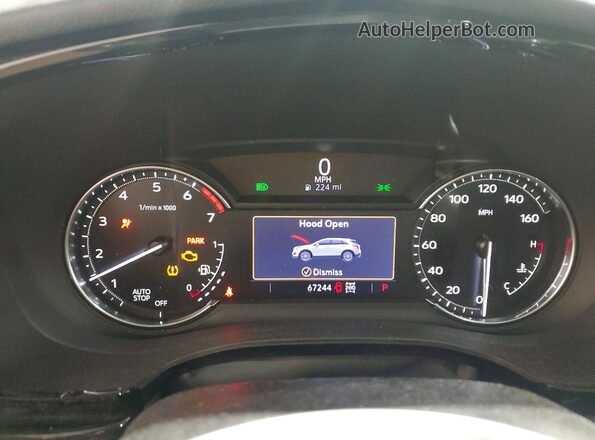 1GYKNDR4XMZ234309 2021 CADILLAC XT5 Red Instrument cluster view