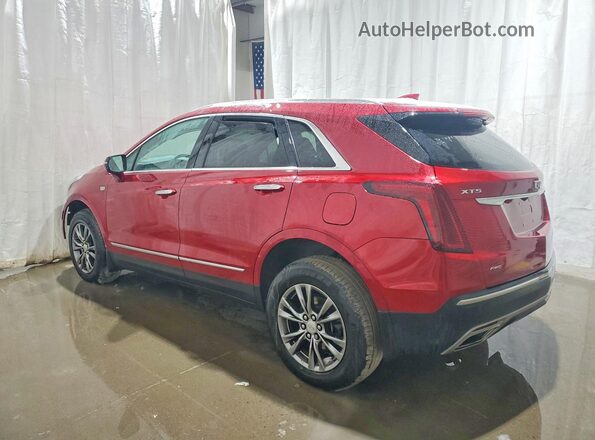 1GYKNDR4XMZ234309 2021 CADILLAC XT5 Red Rear left