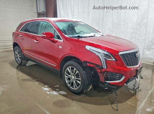 1GYKNDR4XMZ234309 2021 CADILLAC XT5 Red Front right