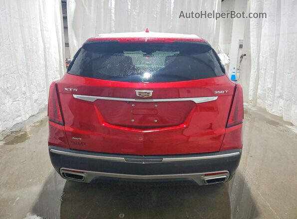 1GYKNDR4XMZ234309 2021 CADILLAC XT5 Red Rear view