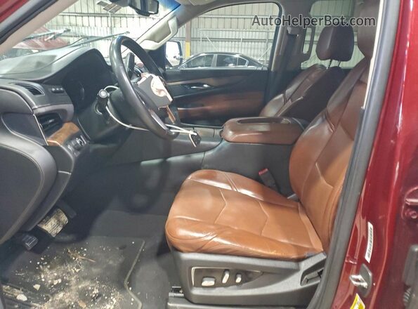 1GYS3BKJ2GR411319 2016 CADILLAC ESCALADE Бордовый Вид салона спереди