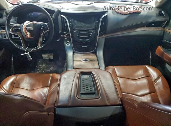 1GYS3BKJ2GR411319 2016 CADILLAC ESCALADE Бордовый Вид панели приборов