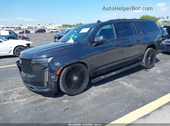 1GYS3PKL2PR563390 2023 CADILLAC ESCALADE Черный Передняя левая четверть