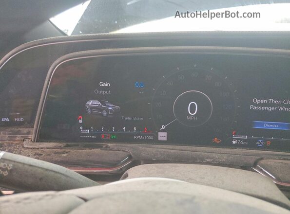 1GYS4PKL3MR310345 2021 CADILLAC ESCALADE Черный Вид щитка приборов