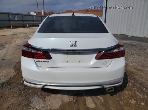1HGCR2F30GA108348 2016 HONDA ACCORD Белый Вид сзади